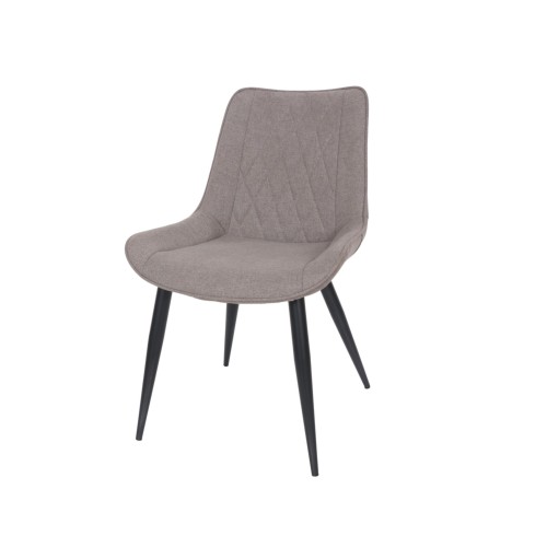 Christy Dining Chair Grey Fabric